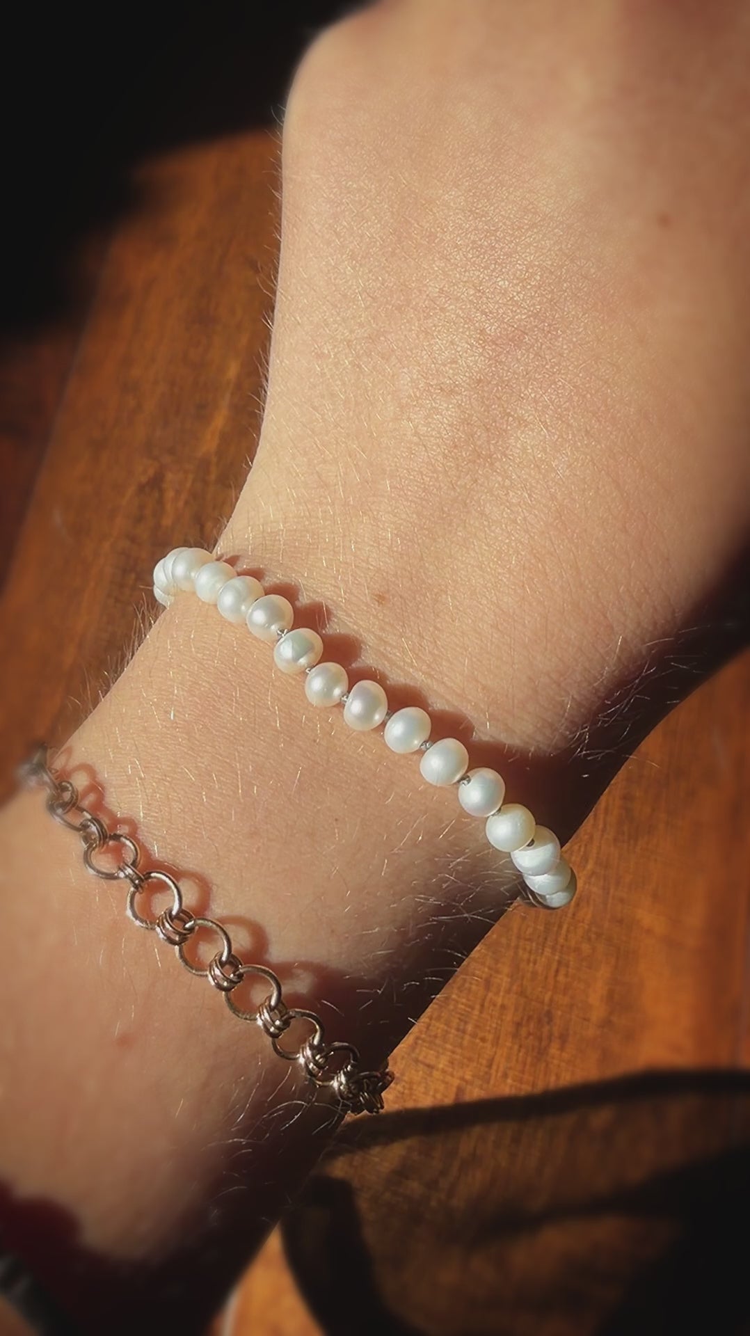 White Pearl Bracelet
