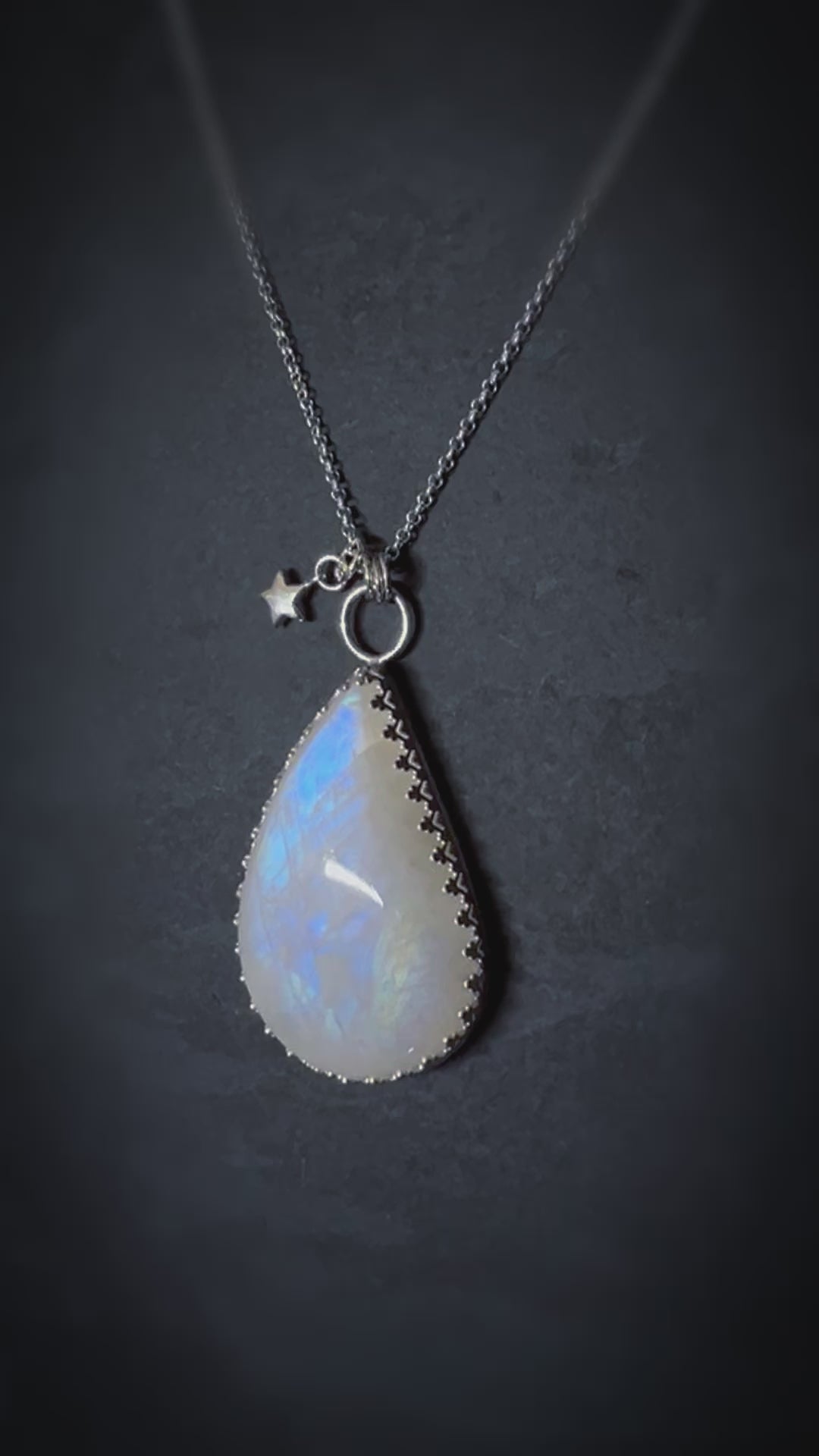 North Star & Moonstone Necklace