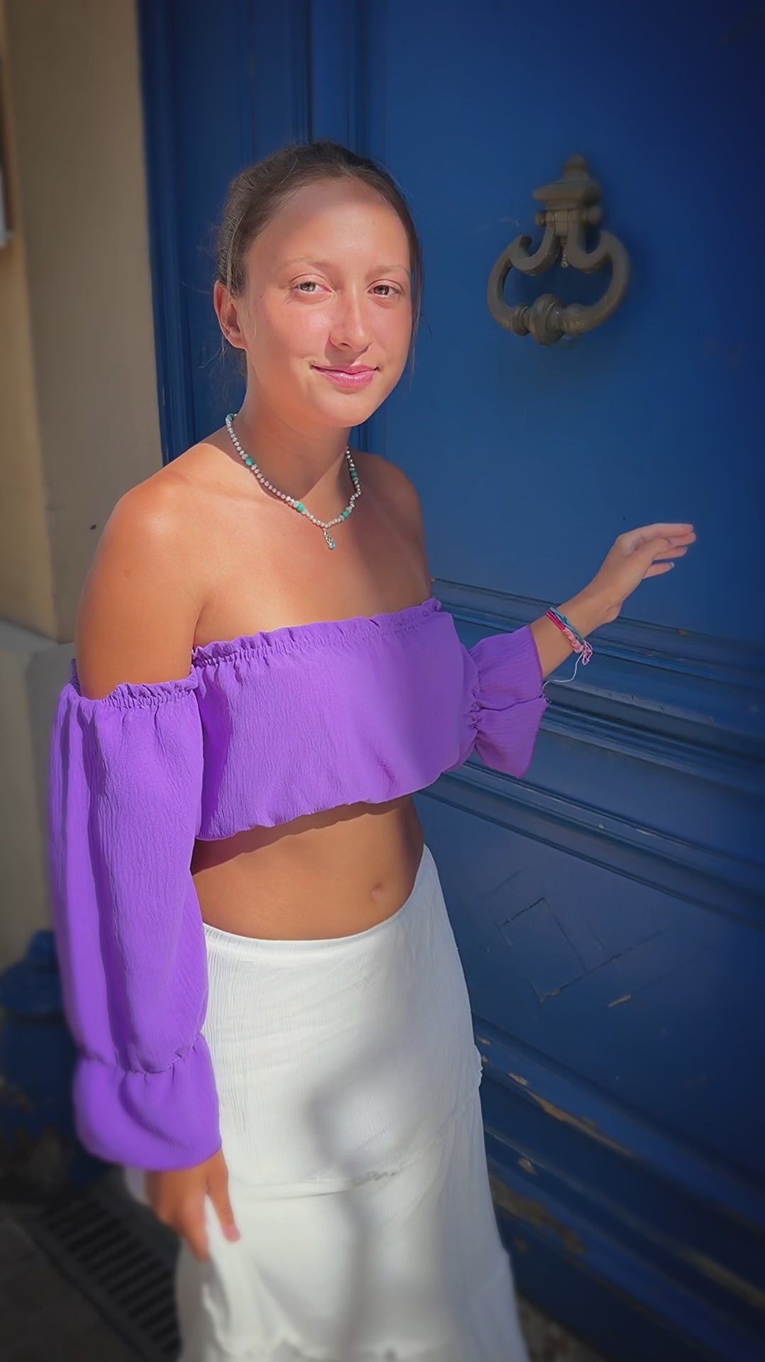 White Pearl, Turquoise & Blue Opal Necklace