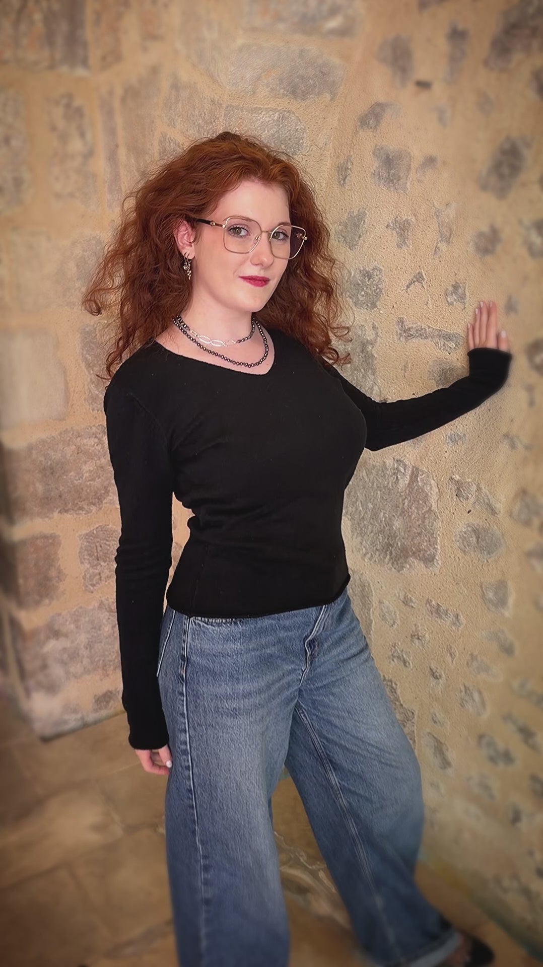 Black Pearl, Hematite & Iolite Silver Necklace