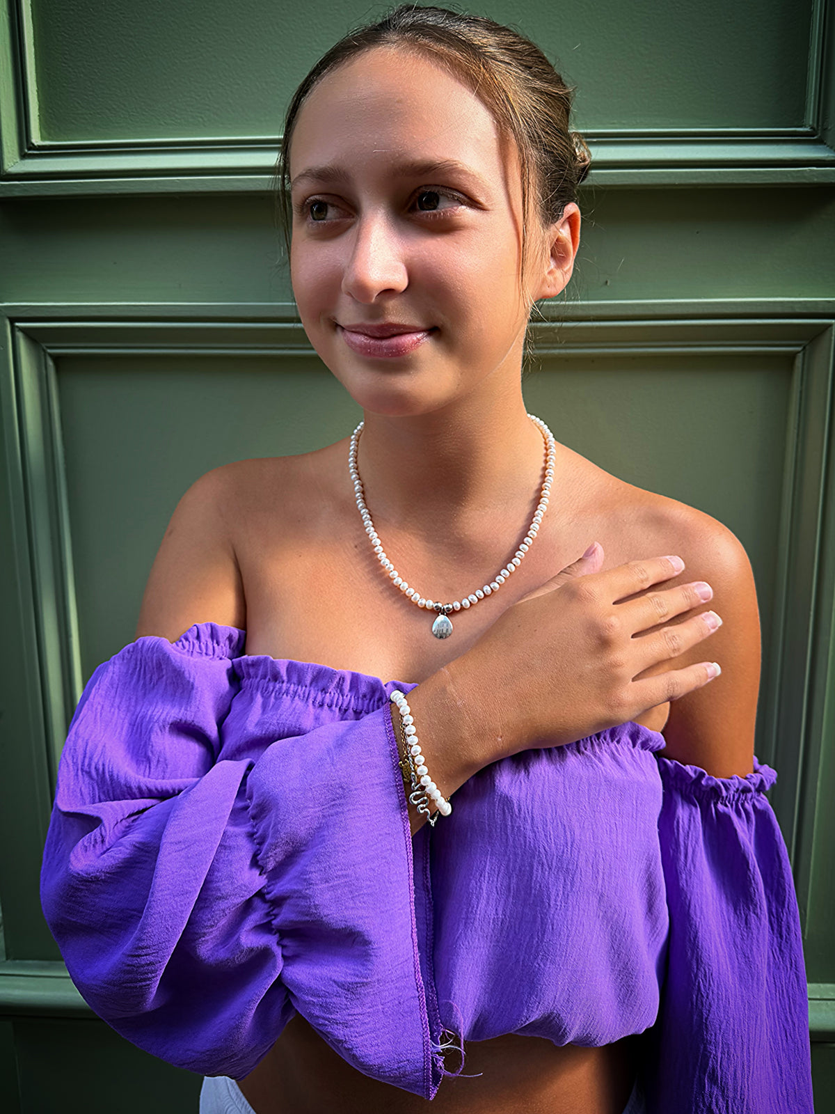 White Pearl Bracelet